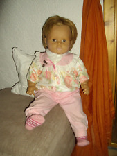 große Zapf Puppe /  Baby  im bunten 2 Teiler -  Weichkörper - ca 65 cm