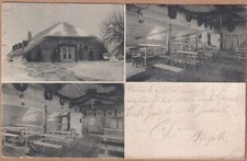 Ansichtskarte Russland - SKIRELE - Soldatenheim - Außenansicht/Innenansicht 1916