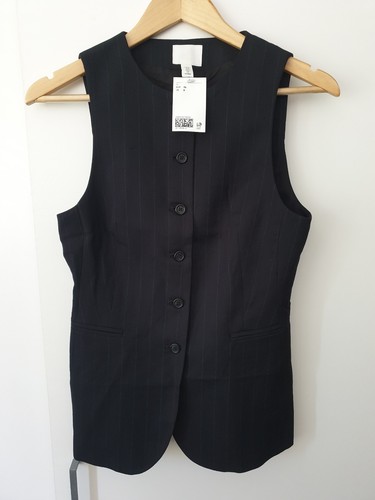 Longweste schwarz - h&m,