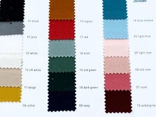 Baumwolle Flanell Uni - Meterware 15 Farben Oeko-Tex Qualität