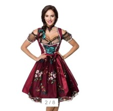 Dirndlline Dirndl L weinrot