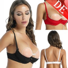 DE Dame Hebe BH Offene Brust Büstenhebe Frauen Push Up Bra Sexy Spitze Bralette