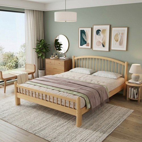 Doppelbett massivholz kiefer - doppelbett,