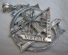 Freimaurer Anhänger   Silber