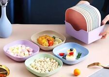 🍽 11 Tlg. Camping Teller Plastikteller Kinderteller Kunststoff-teller...