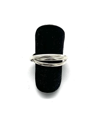800 silberring dreierring - 800/-,
