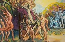 JOHANNES RICHTER - "Das Spiel" - Aquarell - um 1970