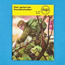 KAP DDR Krimiheft Nr. 58 Der getarnte Kundschafter 1968 Siegfried Dietrich