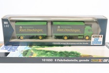 Faller 1606 Car System 1:87 LKW MB Hängerzug Karl Dischinger OVP + Fahrbahnteile