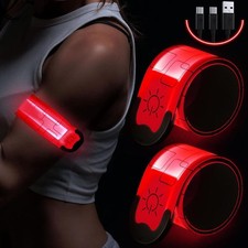 2stk LED Armband USB Akku