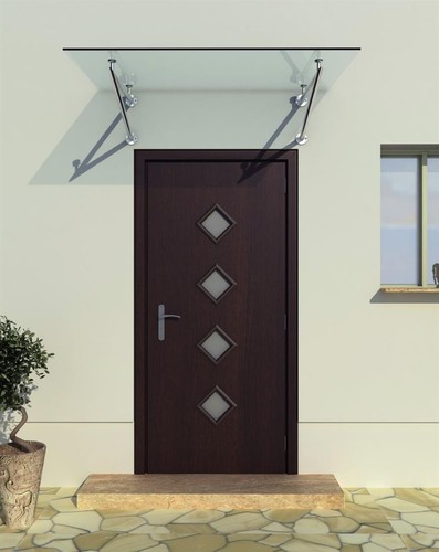 Glasvordach klarglas 180x90cm - klarglas,