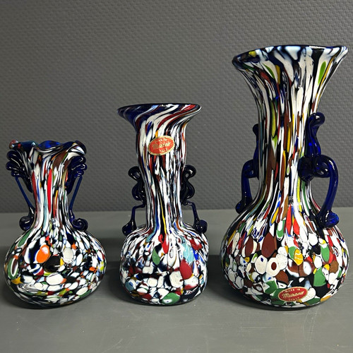 Murano glasvasen 3er set - glasvasen,