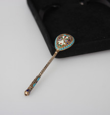 Russischen Silber Löffel mit Emaile