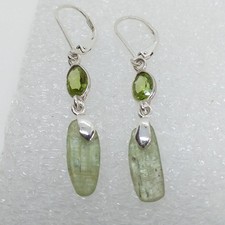 grüner Kyanit Cyanit Ohrringe