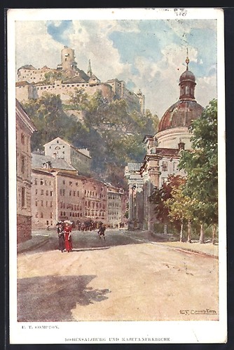 Künstler edward theodore - künstler-ak,