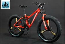 Fatbike MTB 26 Zoll 44 cm 24 Gang "Glinsroses" Scheibenbremse Design Felge 3