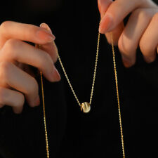 Damen Halskette mit Anhänger Kugel gebürstet Sterling Silber 925