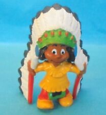 YAKARI Schleich 2.Serie 1984 : HÄUPTLING chief YAKARI mit Federhaube