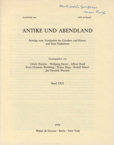 Die übernahme antiker - die,