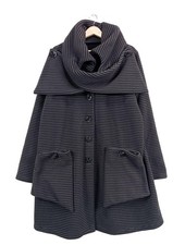 BORIS INDUSTRIES Strickjacke Damen Strickbekleidung Gr. DE 46 schwarz-hellgrau