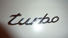 Porsche turbo emblem crome - turbo,