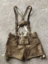 Alm Sach Lederhose - Größe 40 - braun mit vielen Details - Zustand: GUT