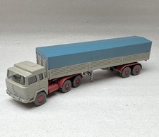 WIKING H0 51m Magirus 235 Pritschensattelzug in olivgrau / weinrot