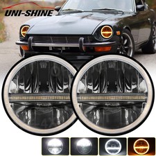 E-Geprüf 7zoll LED Scheinwerfer Amber DRL für Datsun Nissan 240Z 260Z 280Z 69-78