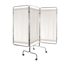 Wandschirm Raumteiler Paravent 3-teilig fahrbar