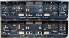 AUDI VORSPRUNG DURCH TECHNIK KENNZEICHENHALTER KENNZEICHENVERSTÄRKER HALTERUNG
