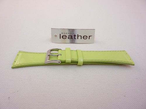 Neu uhrband leder grün 24mm - leder,