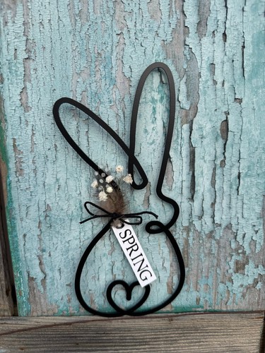 Osterhase figur metall - osterhase, ostern