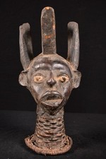 Eine authentische Ekoi Aufbau Kopf Statue Nigeria Afrika Afrika, Afrika 588