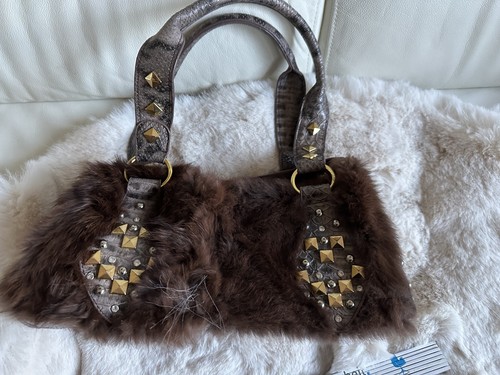 Damen handtasche echt fell - echt,