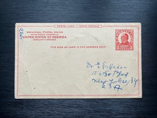 Ansichtskarten, USA, Ganzsache, Gebrauchsspuren, 2.Wahl