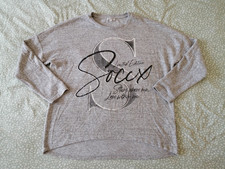 Soccx Damen Pullover Gr. XL/XXL, Grau, Viskose, Polyester