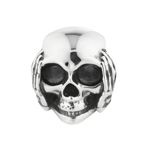 Totenkopf rebeligion silber - totenkopf,