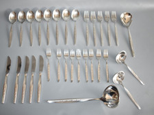 31 Teile WMF Cromargan Besteck Palma Silber Fach #F2