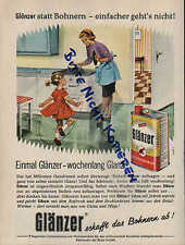MAINZ, Werbung 1960, Werner & Mertz Erdal GmbH Glänzer Edelwachs selbstglänzend