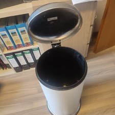 MJÖSA Treteimer, weiß, 30 l