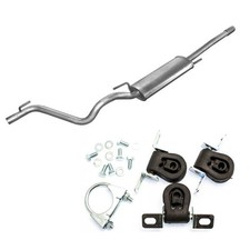 Auspuff Endschalldämpfer + Montagesatz  VW Vento 1.6i 1.8i 75PS 11/1991-07/1993