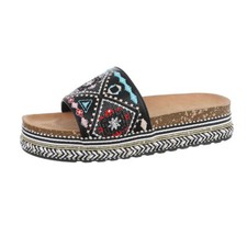 Pantoletten Damenschuhe 4742 Ital-design In Schwarz