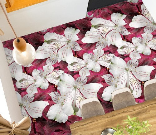 Weiße blumen q3096 - 3d,