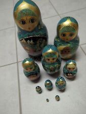Matroschka+Puppen+Holz+handbemalt+10 Stück