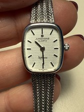 Vintage Junghans Noblesse Damen Quarzuhr 31/2220 44 Stahl Milanaise-Band