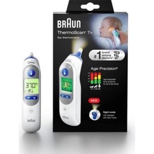 Braun ThermoScan 7+  IRT6525WE Infrarot Fieberthermometer Vorgewärmte Meßspitze