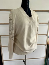 Monari Pullover Wollweiß Gr