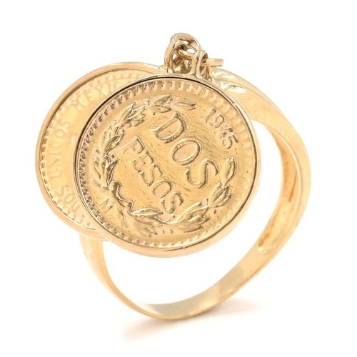 1945 mexico pesos goldring - mexico, 2