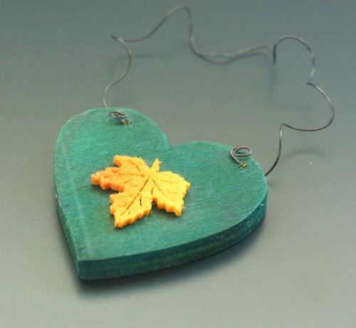 Herbst blatt herz deko - herbst, in