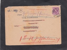 AM-Post / Interniertenpost , Brief an Internierungs-Lazarett Karksruhe 1946